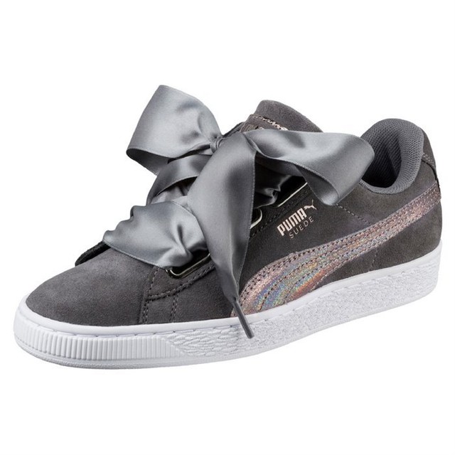 Scarpe da Donna Puma Suede Heart Luna Lux Wn's Grigio Scuro Sneakers 366114 01 | eBay