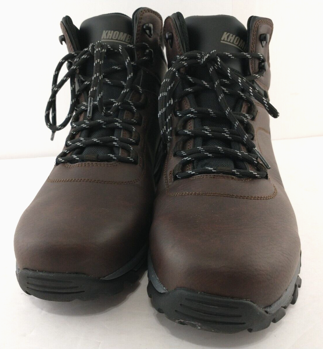 KHOMBU mens work or hiking boots shoe size 12 M brown faux  display picture 1