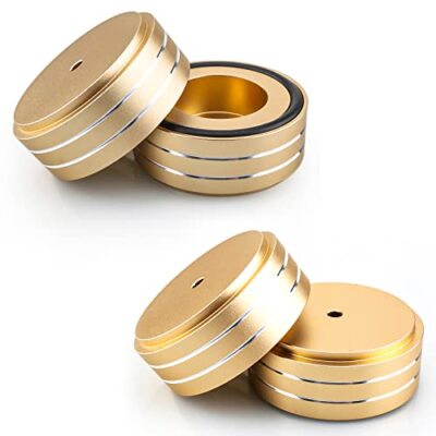 Tertullus Punte Reggispinta Subwoofer - Set Di 4 Con Sottobicchieri, Regolabili, Portata 50 Kg