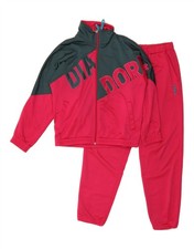 DIADORA Mens Loose Fit Graphic Full Tracksuit UK 32 2XS Pink Colourblock PB08