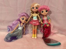 Lot of Three Sunny Days Entertainment Fidgie Friends Dolls 10,5''