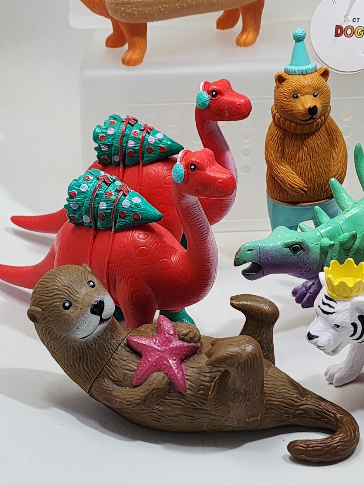 Ankyo Party Animals Toy Figure Lot Birthday Hat Xmas Dinosaurs Dogs Tiger Target