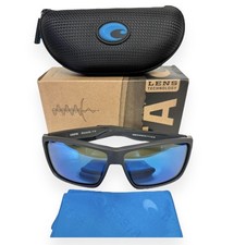 Costa Del Mar Rinconcito Sunglasses Matte Gray Blue Glass Polarized 580G w/case
