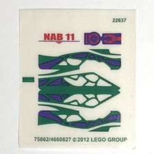 LEGO STICKER SHEET 9455 Ninjago Fangpyre Mech Stickers Decals Rise Of The Snakes