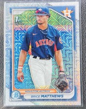2024 Bowman Brice Matthews 1st Bowman Mojo Refractor Houston Astros