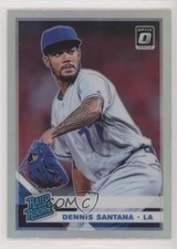 2019 Panini Donruss Optic Rated Rookies Holo Prizm Dennis Santana #37 0q1p