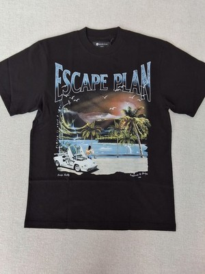Escape Plan Mens Black Nothing Is What It Seems Shirt Medium