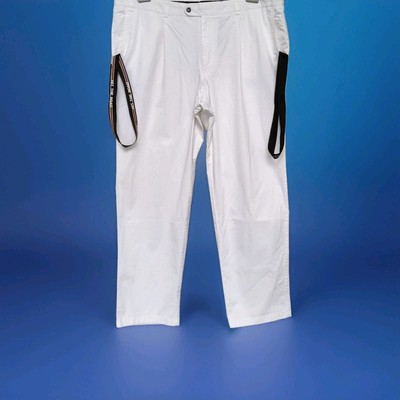 ''ATWARDSON'' CHINOHOSE XXL WEIß SOMMERLICH NOBEL LUXURIÖS NEU MIT ETIKETT   
