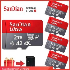 SanDisk Ultra 256GB 512GB 1TB 2TB Micro SD MicroSDXC C10 4K A1 UHS-I Memory Card