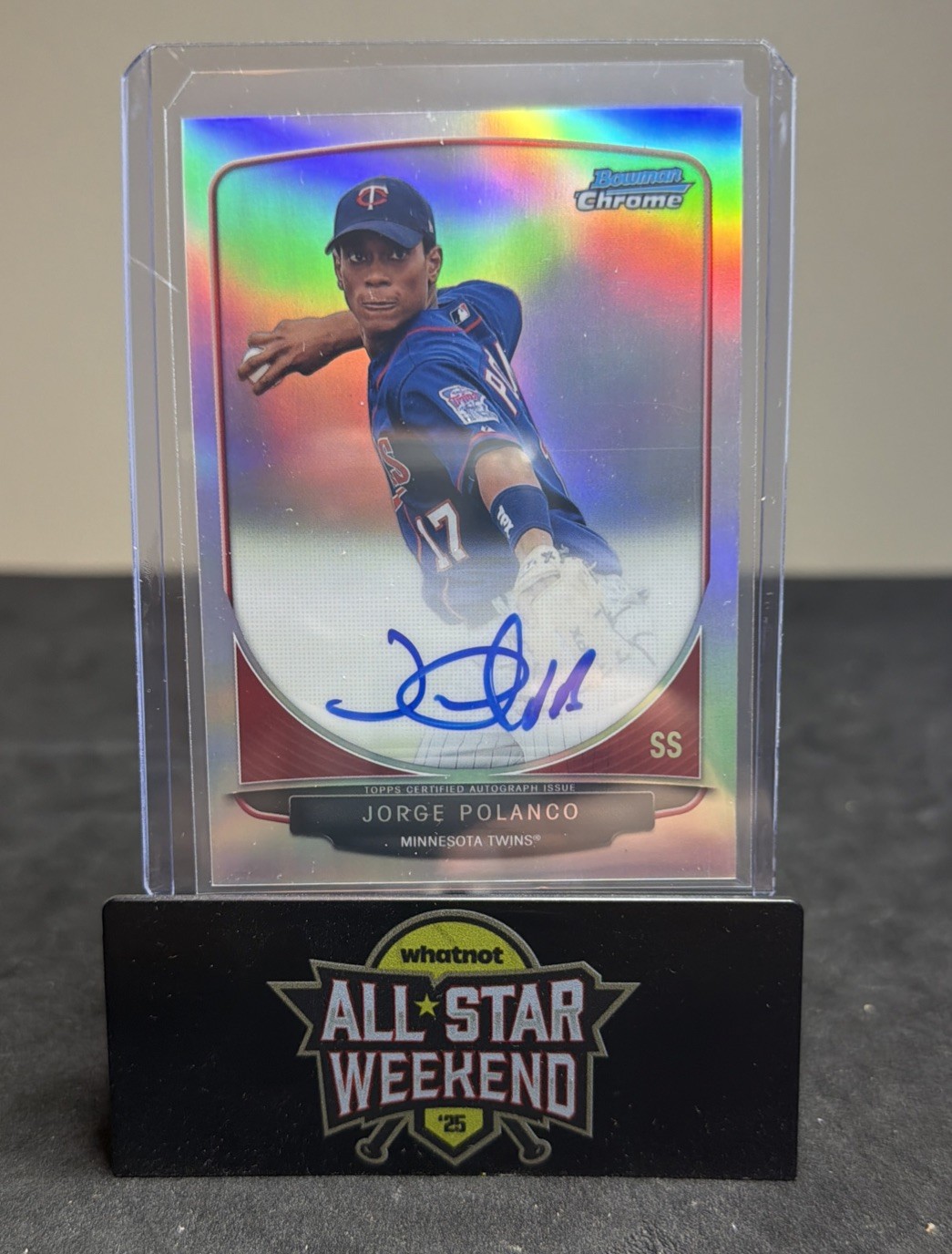 2013 Bowman Chrome - Prospects Autographs Jorge Polanco #BCA-JPO Refractor /500