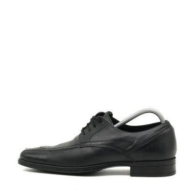 Bata Herren Business Klassik Schnürschuhe Schwarz Leder Handgemacht EU 40
