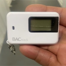 BACtrack Electronic Breathalyzer LCD Display White Alcohol Keychain
