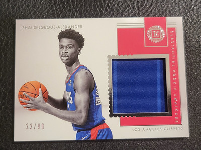2018-19 Panini Shai Gilgeous-Alexander Substantial Player Worn Rookie Patch /99
