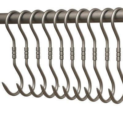 10 x PROFI S-Haken 260mm Drehhaken Edelstahl Fleischerhaken Metzgerei Wild Jagd