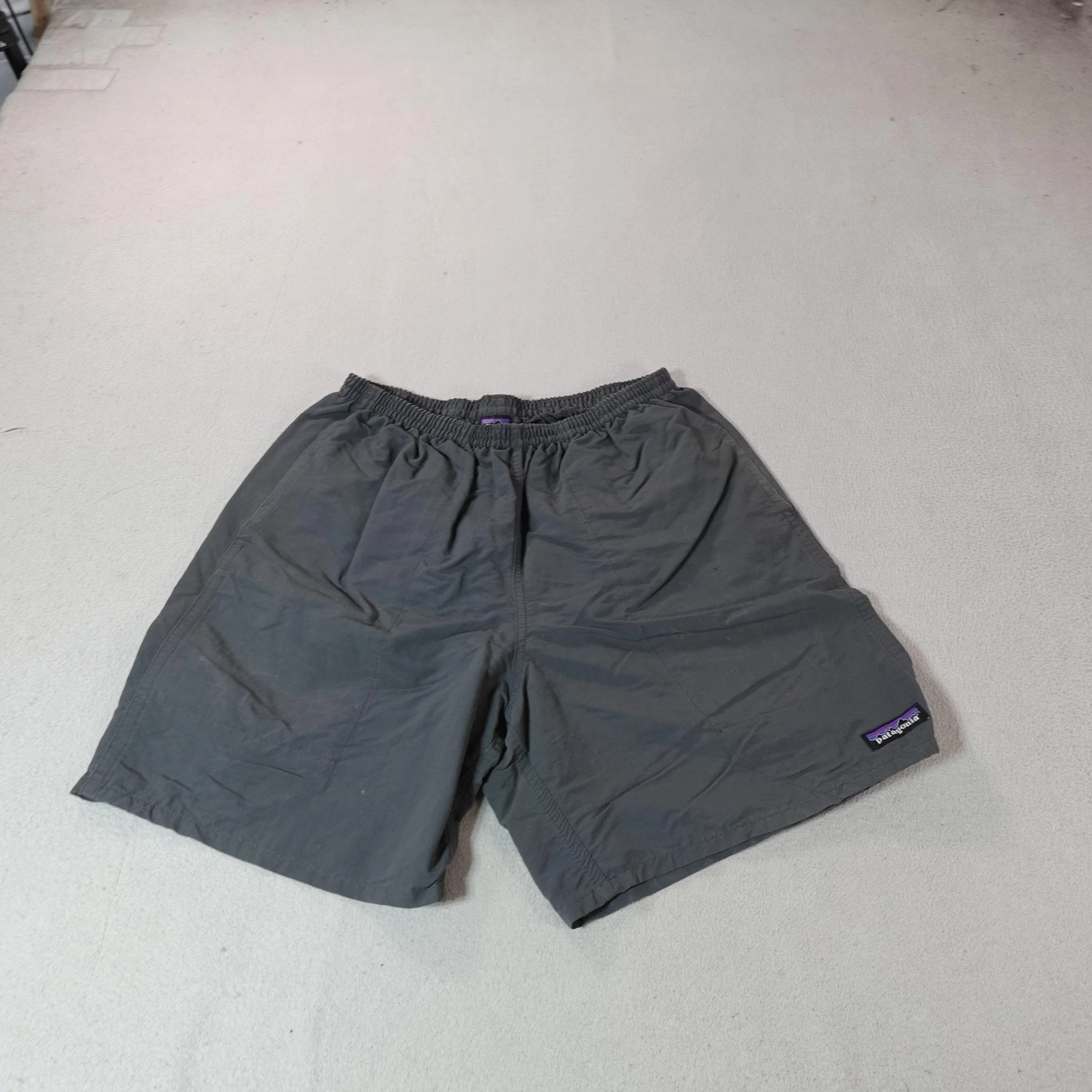 Patagonia Shorts Mens Medium Gray Chino Lined Drawstring Pocket Outdoor Hike