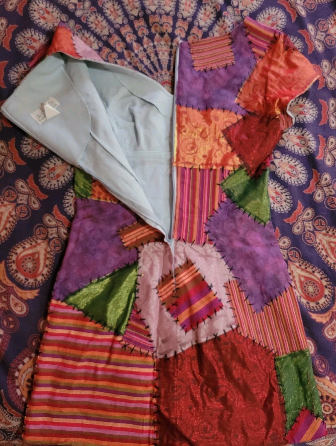 Charming Handmade/Upcycled  Sally Patchwork Dress… - image 12