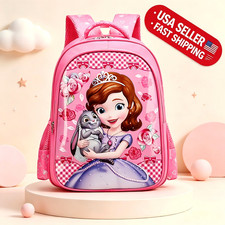 Princess Sofia Kids Backpack Girls Preschool Bookbag Kindergarten Bag Fast Ship