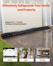 Flood Barrier, 8 Pack, 10 X 0.7 Ft Flood Bags Activated By Water, Reusable Water