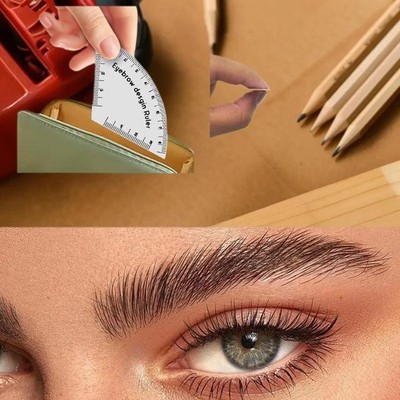 Tattoo Supplies Fast Drawing Eyebrow Design Ruler Microblading Mapping Tool