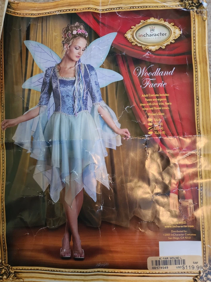 InCharacter Woodland Fairy Costume Adult Size S 4-6 Tinkerbell *Dress Only* - Image 3 of 4