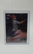 2018 Topps Chrome - Rookie Autographs Harrison Bader #RA-HB (AU, RC)