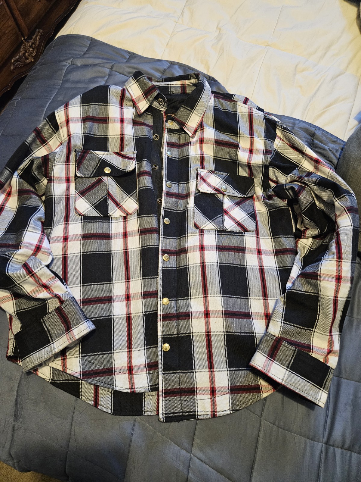 Milwaukee Men's Motorcycle Jacket Performance Apparel XL Plaid Flannel