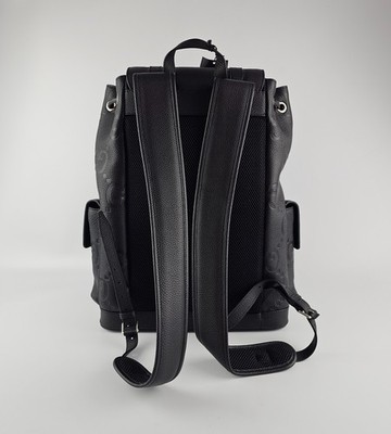 GUCCI $3980 Black Jumbo GG Leather Large Backpack New & Authentic