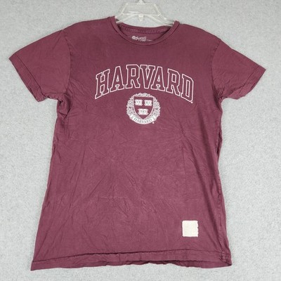 The Original Retro Brand T-Shirt Mens Small Maroon Harvard University Graphic