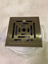 Signature Hardware SH607ZBN Adelphi 4-1/2" Pattern Grate Linear Shower Drain NEW