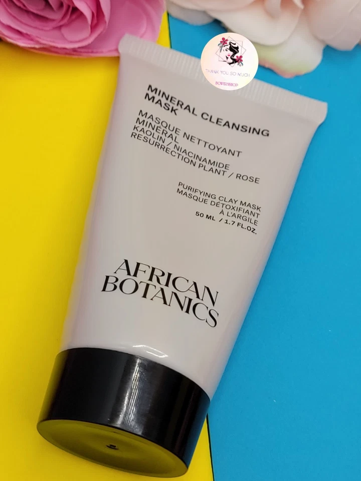 African Botanics Mineral Cleansing Mask 1.7 oz/50 ml Purifying Clay Masque NEW - Image 3 of 4