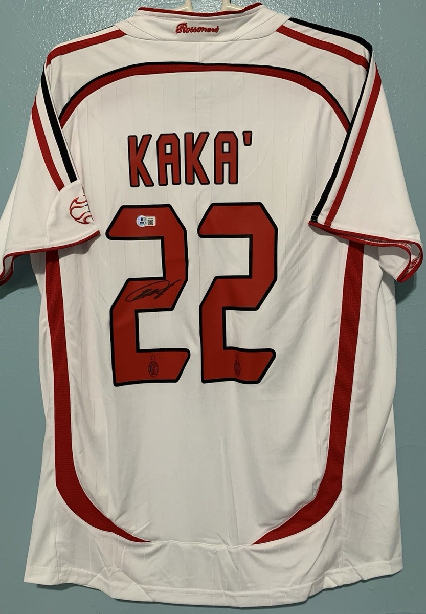 Ricardo Kaka Signed Autographed AC Milan 2006/07 Away Jersey with