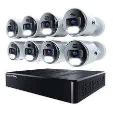 Night Owl 12CH NVR Security System 8 Wired 4K Cameras 2TB Storage No Fees