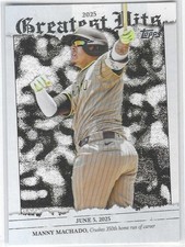 Manny Machado 2026 Topps 2025 Greatest Hits #GH13 San Diego Padres