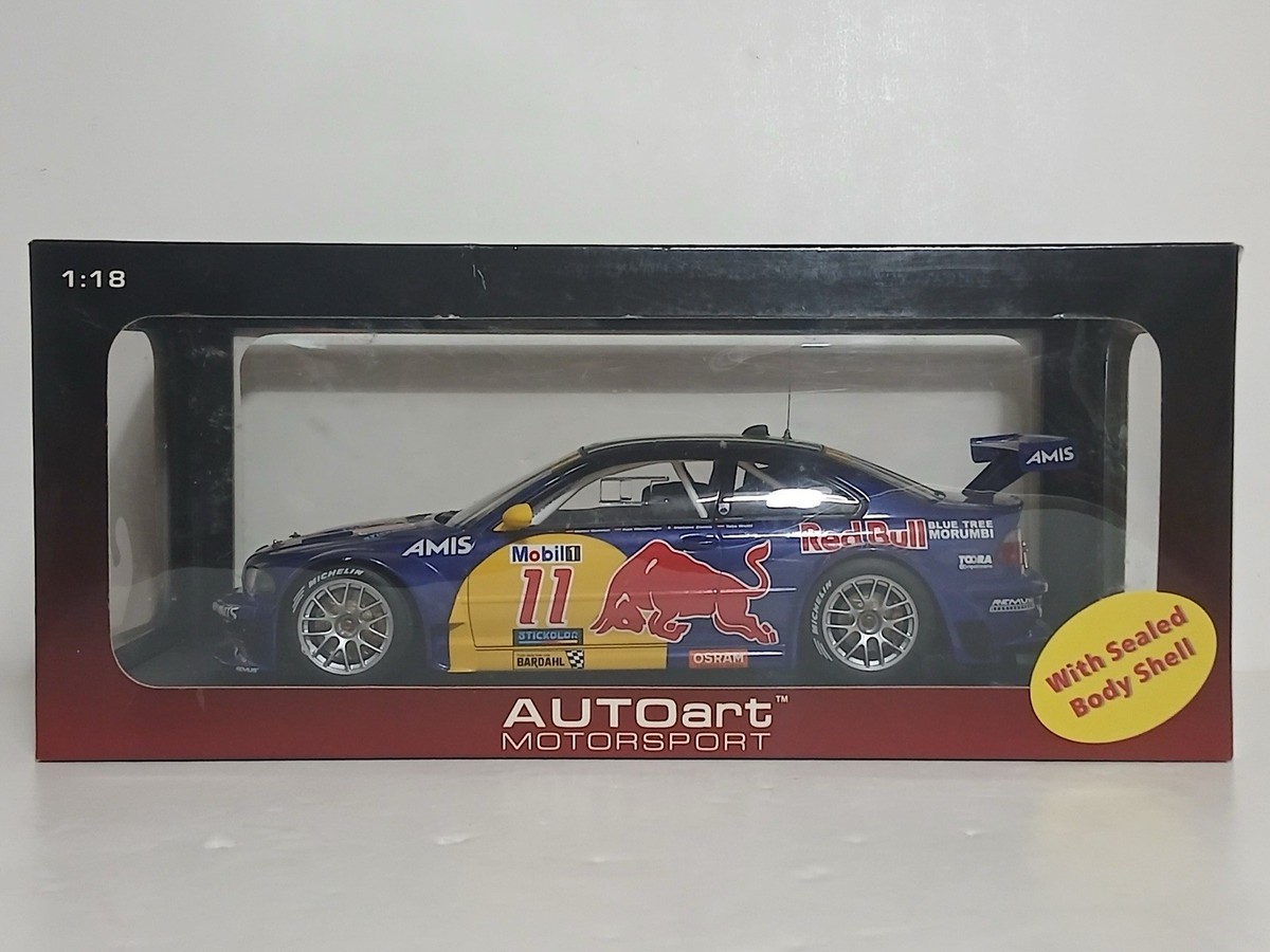 AUTOart 1/18 BMW (e46)M3 GTR 'Red Bull' #11 Interlagos 2005 | eBay