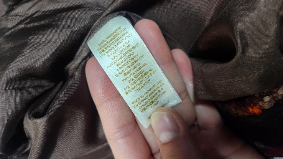 Falda Kate Spade Talla 2 Mezcla Lana Tweed Forrada Marrón Naranja Clásica Ciudad Preppy Foto 4 de 4