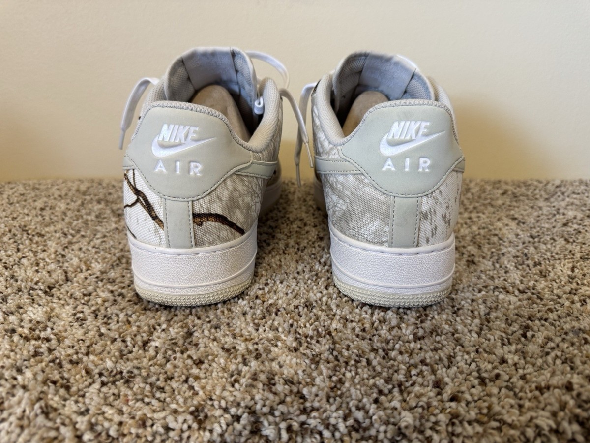 Nike Air Force Low x Realtree, White Camo, AO2441-100, Men's