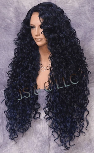 Long tight on sale curly wigs