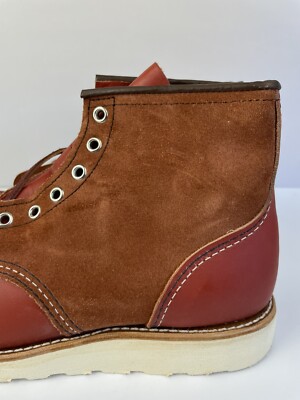 Red Wing Boots 8819 Men's 9.5 D With Box Mixed Leather Oro Russet