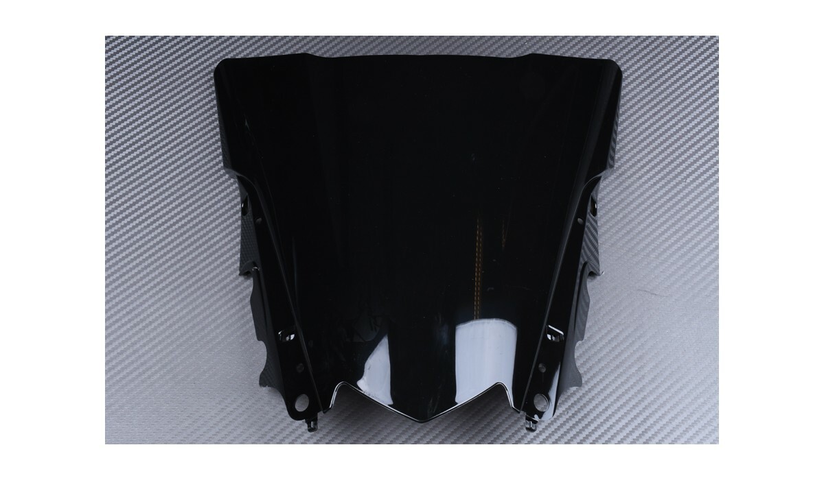 Pare-brise noir YAMAHA YZF R3 2016 bulle sport en acrylique renforcé 3mm