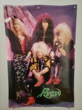 Poison Poster Original 1987 Vintage Rock Band Music Promo #3122 22"×33" Funky