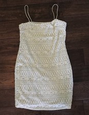 Kimchi Blue Urban Outfitters Mint Green Lace Spaghetti Strap Mini Dress Sz Large