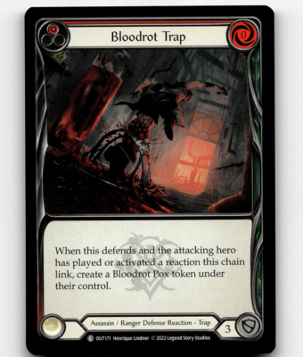 Flesh And Blood Bloodrot Trap (Red) Outsiders Common Flesh And Blood Bloodrot Trap (Red) Outsiders Common