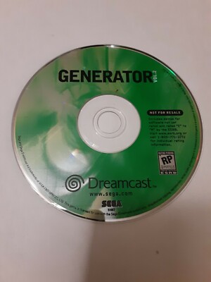 Sega Dreamcast Generator Vol 2 NFR Authentic Disc ONLY