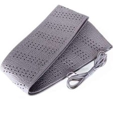 Lenkradbezug Lenkradschoner mit Schnur zum selber Schnüren GRAU universal NEU