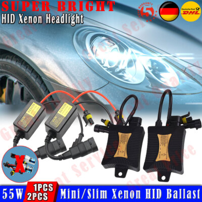 1PCS/2PCS Ersatz Vorschaltgerät For 55W HID Xenon Umrüstsatz H1 H4 H7 H8 H9 H11