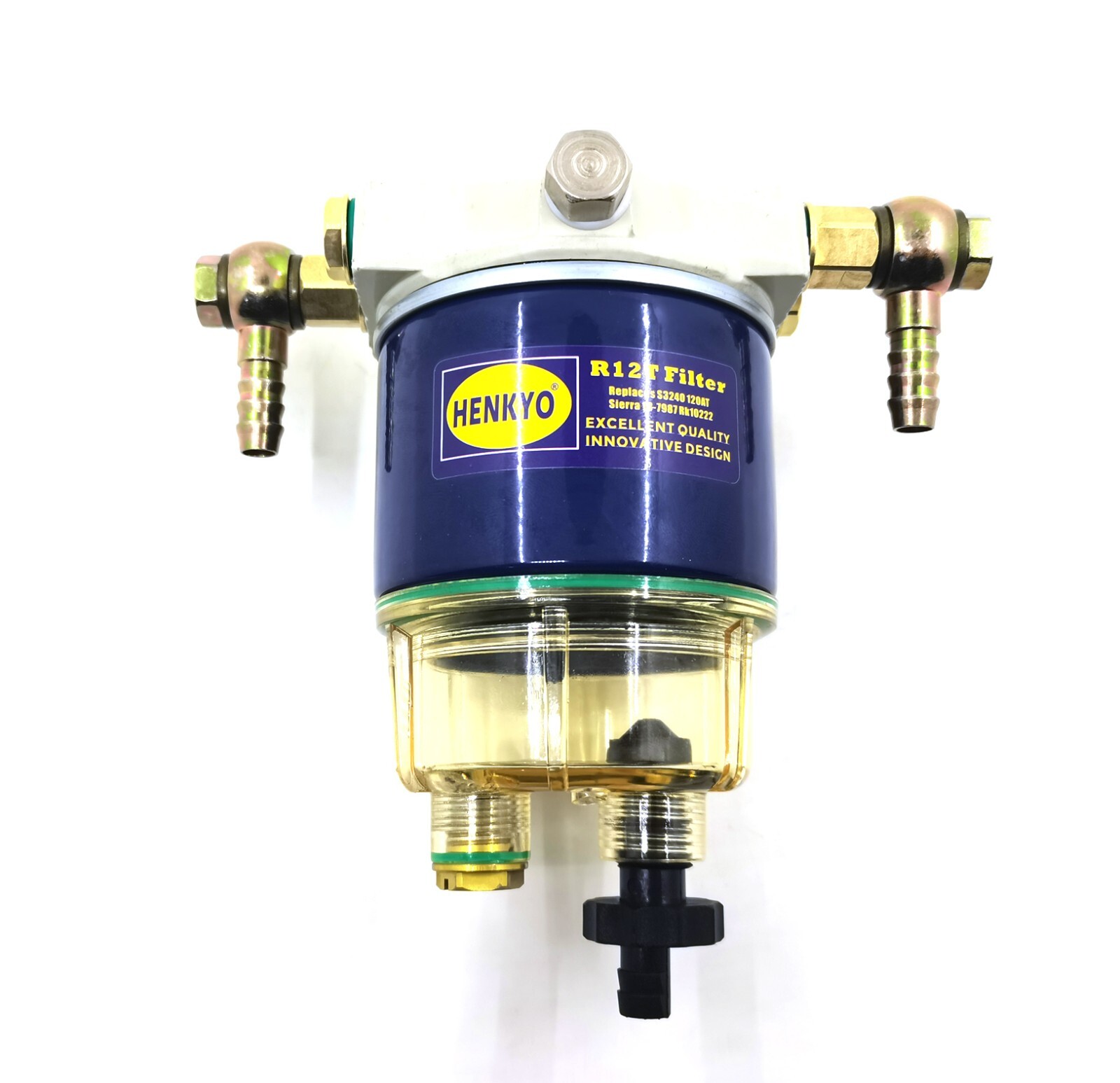 Retrofit vertical line R12T For marine spin-on fuel filter/water ...