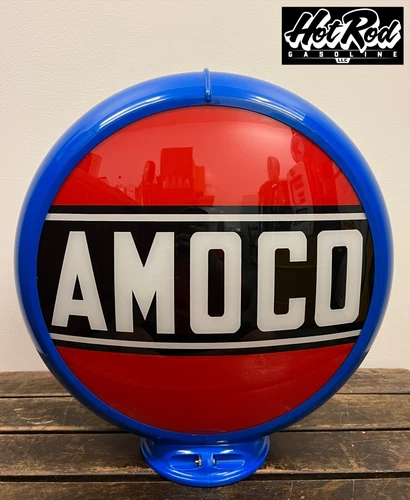 AMOCO Reproduction 13.5" Gas Pump Globe - (Blue Body)