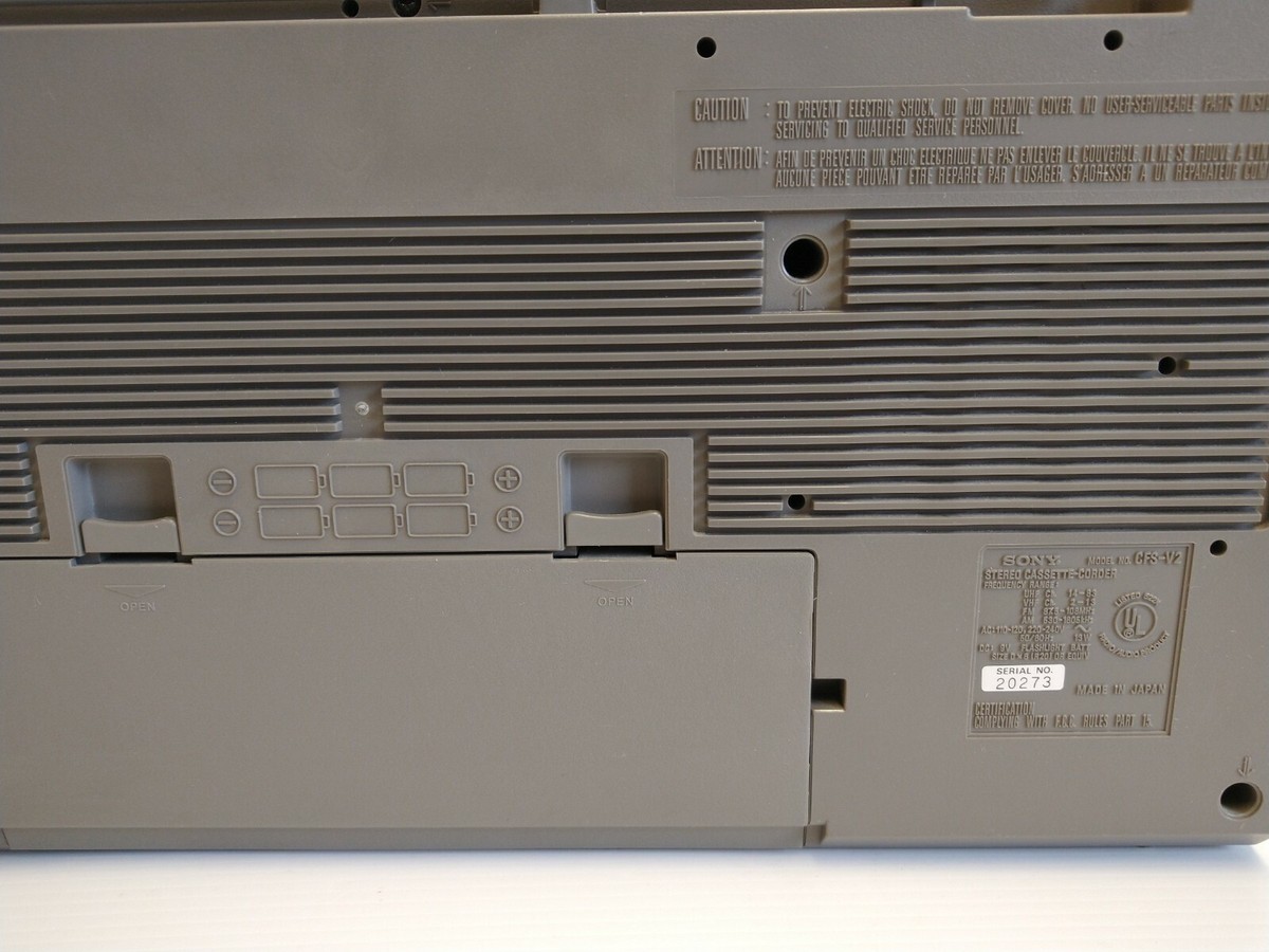 Sony Radio TV-Sound/FM/AM Stereo Cassette-Corder CFS-V2 Great