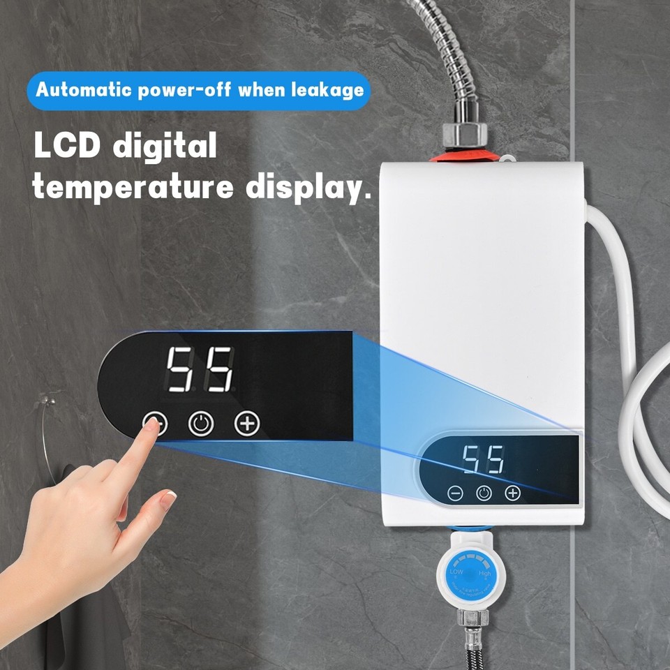 Tankless Water Heater Electric, 5500W 110V Instant Ubuy Chauffe