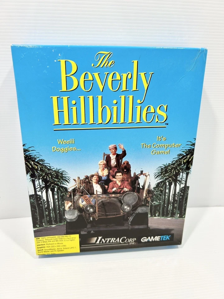 Beverly Hillbillies PC DOS Floppy Game 1993 Capstone Software, Complete GUC - Image 2 of 4
